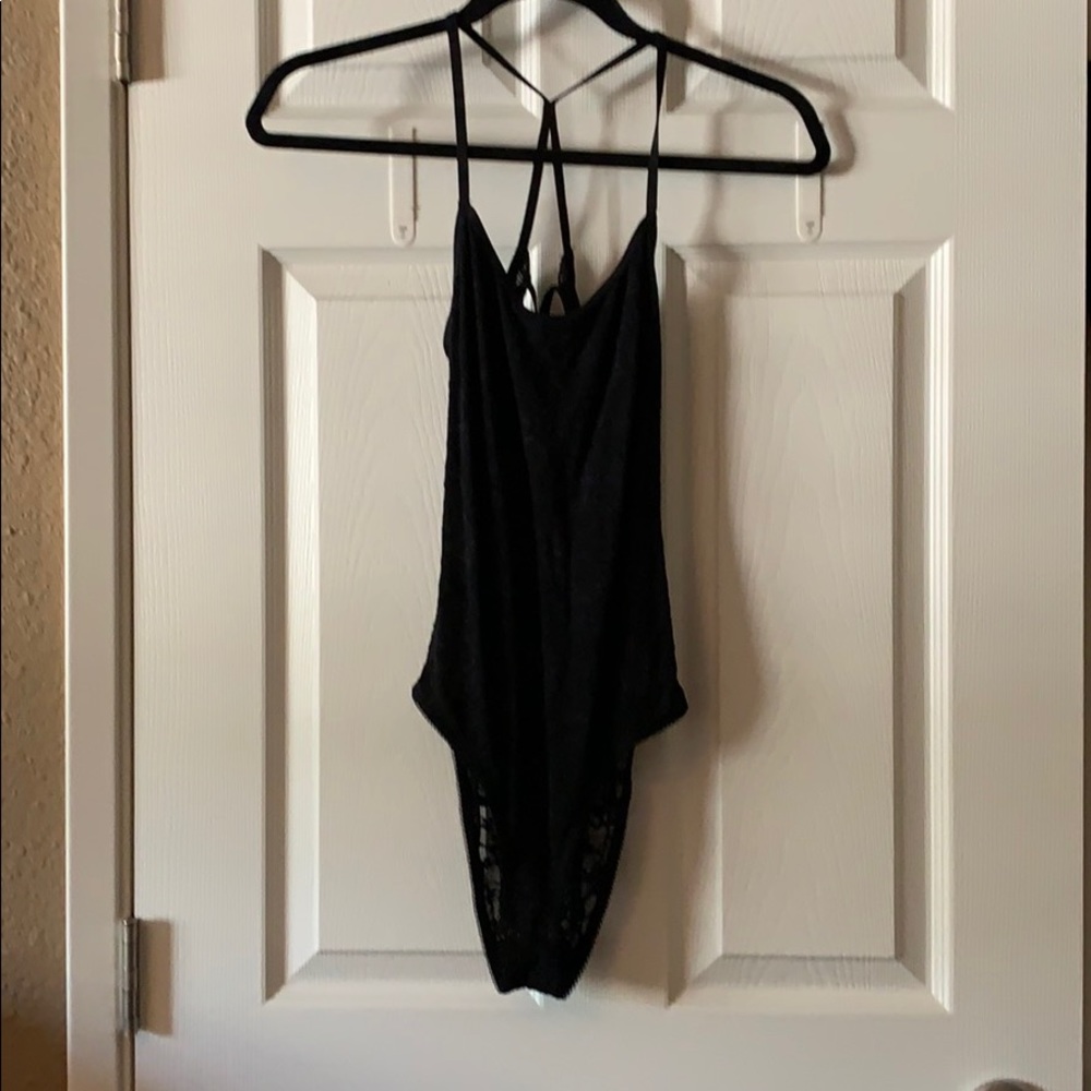 Express black lace bodysuit